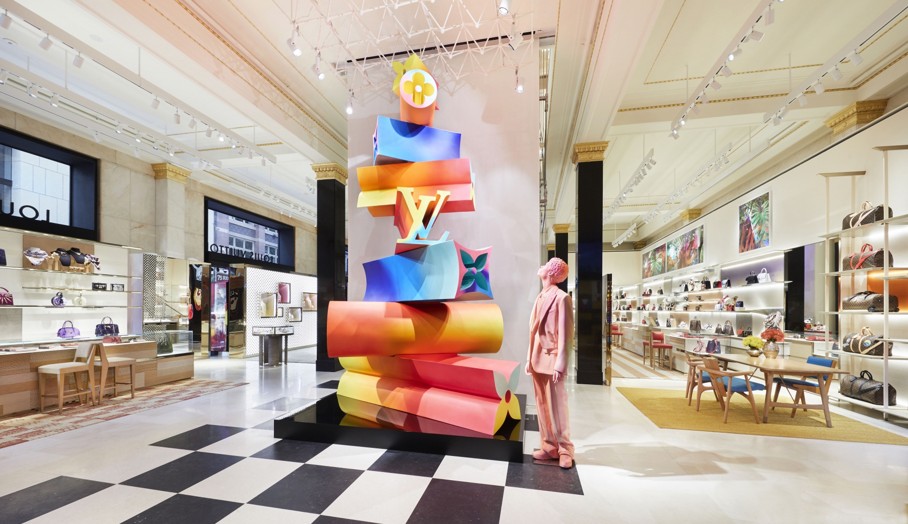 The newly renovated Louis Vuitton store
